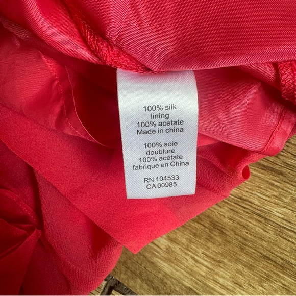 Nanette Lepore All Tuckered Out Silk Aline Dress Size 6 Pink Pleated Sleeveless - Picture 13 of 16